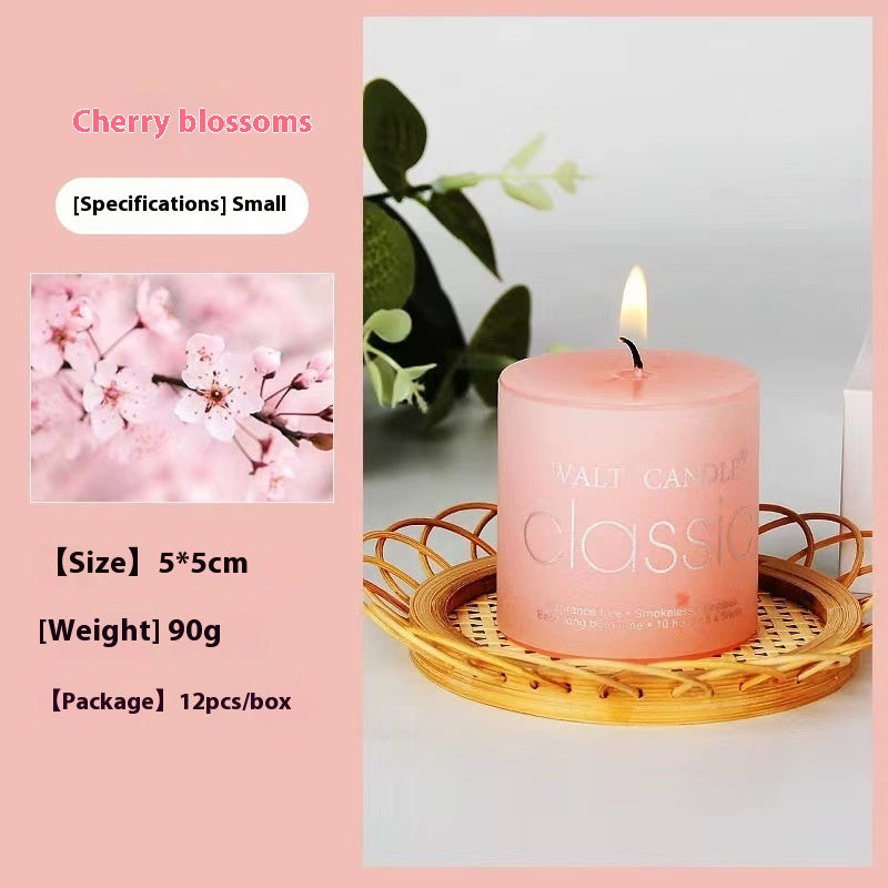 Cylindrical Color Aromatherapy Candle