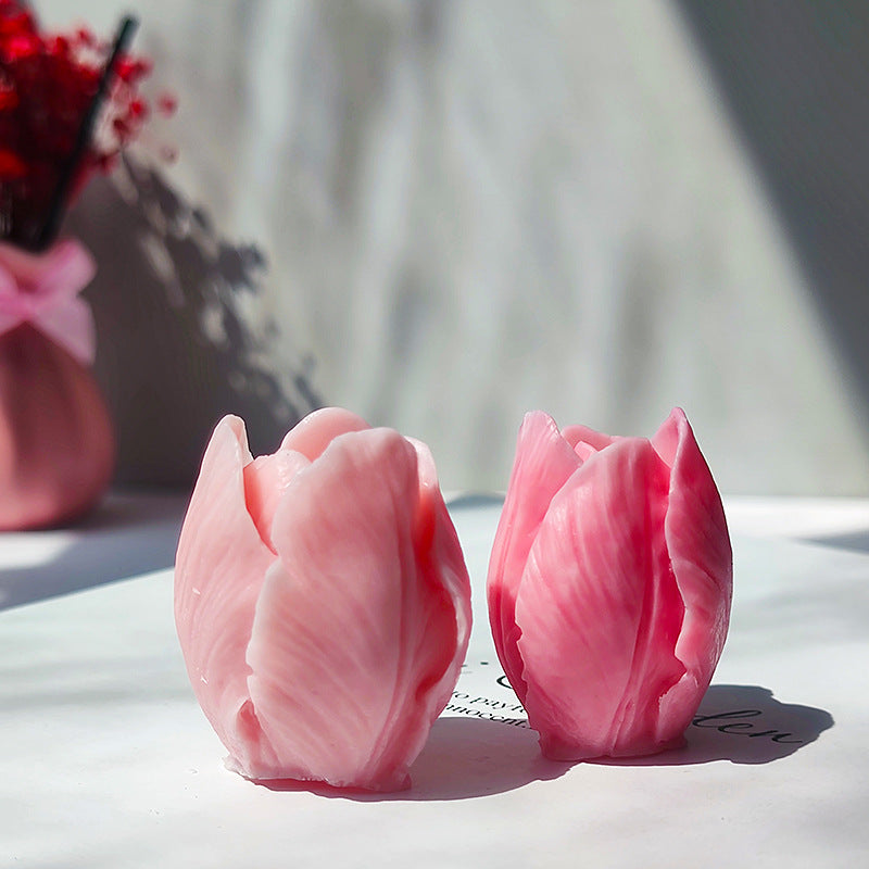 Handmade Tulip Flower Candle Mold