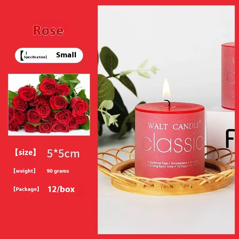Cylindrical Color Aromatherapy Candle