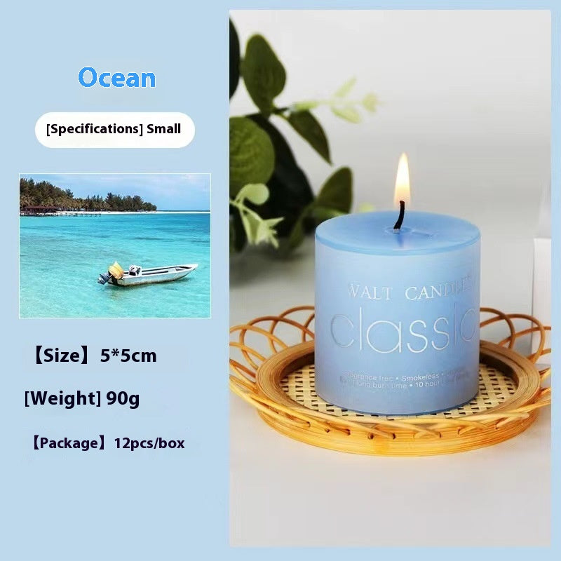 Cylindrical Color Aromatherapy Candle