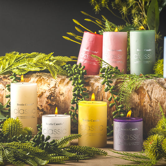 Cylindrical Color Aromatherapy Candle