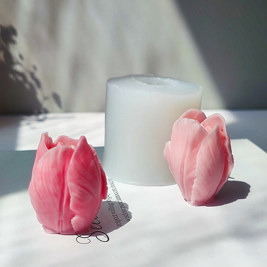 Handmade Tulip Flower Candle Mold